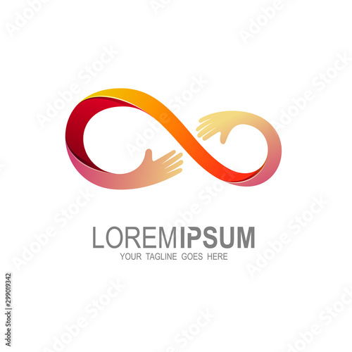 Business,  handshake logo, Teamwork and cooperation, partnership and synergy vector icon.