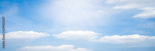 Fototapeta Naklejka Na Ścianę i Meble -  Beautiful blue sky cloudsfor background. Panorama of sky.