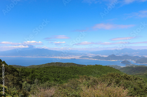 達磨山高原から見た駿河湾（静岡県）