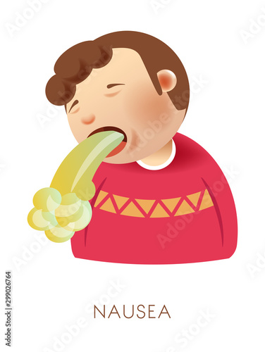 Stomach disorder, nausea or vomiting, isolated child with sickness