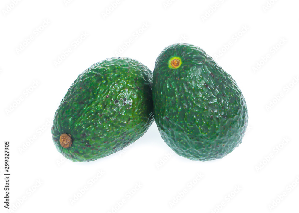 Avocado isolated on a white background Avocado isolated on a white background