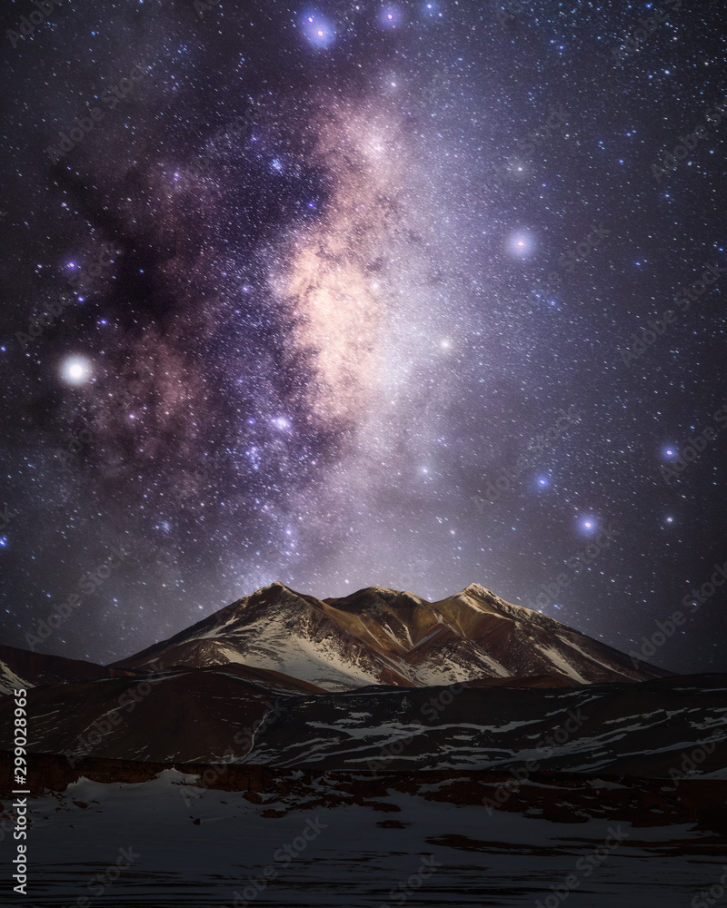 Piedras Rojas Chile Milky Way Atacama Desert night