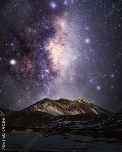 Piedras Rojas Chile Milky Way Atacama Desert night