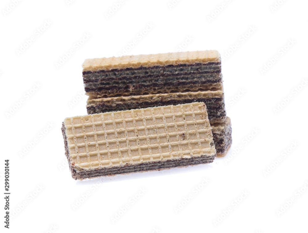 Wafers stick isolated on white background Wafers stick isolated on white background