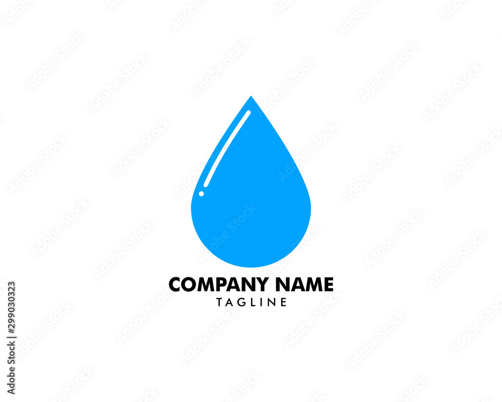 Water drop logo design vector template Water drop logo design vector template