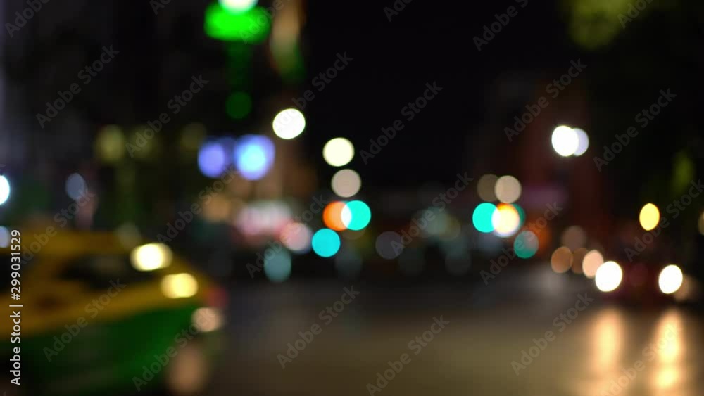 colorful light blurred headlights on road colorful light blurred headlights on road