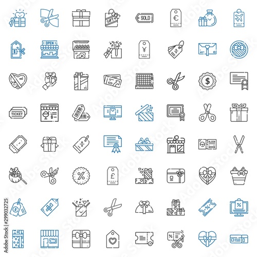 coupon icons set