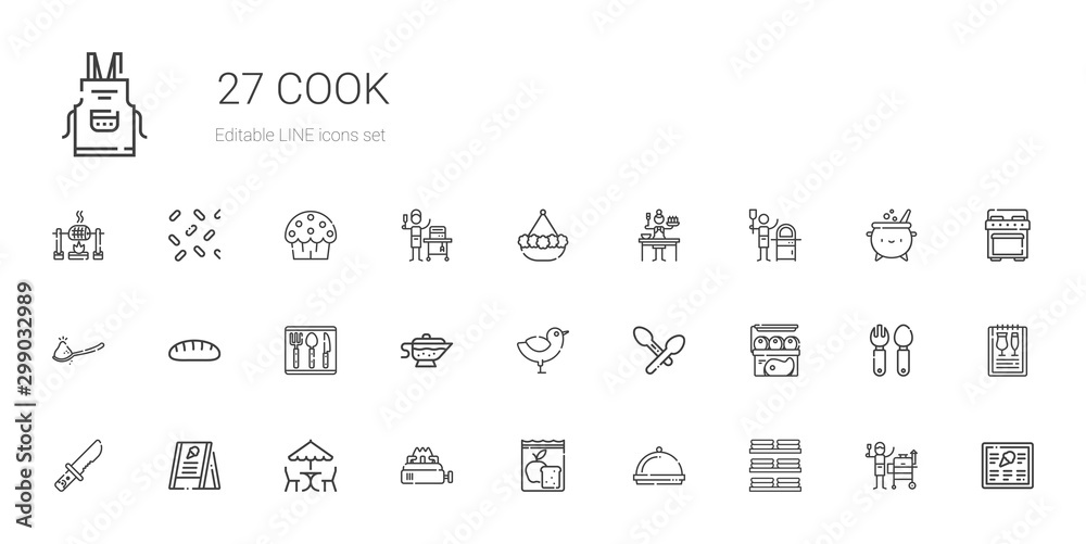 cook icons set cook icons set