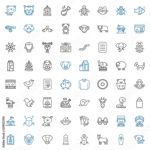 animal icons set