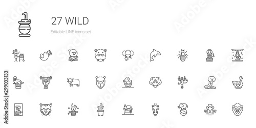 wild icons set