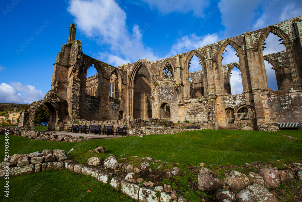 Bolton Abbey in Yorkshire Dales, North Yorkshire,Great Britain.
