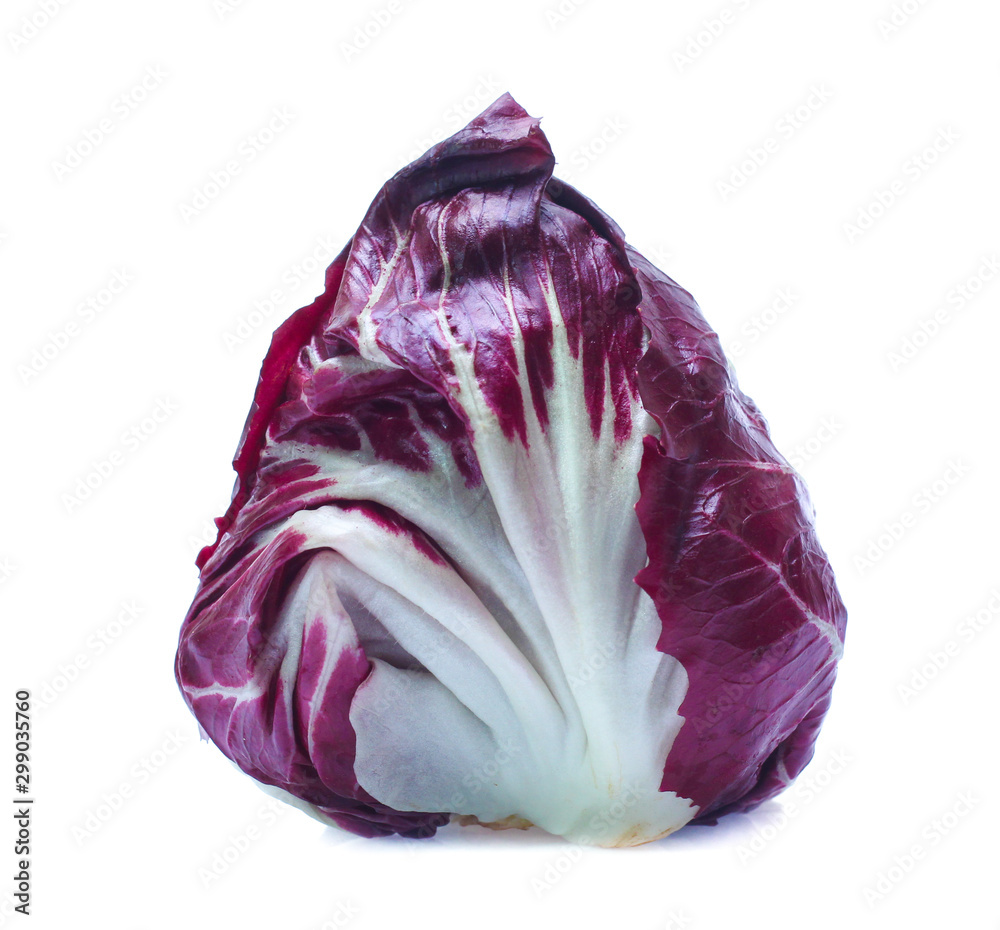 Obraz premium Radicchio, red salad isolated on white background