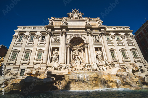 Trevi Fountain, Roma, Itally, Sunny day