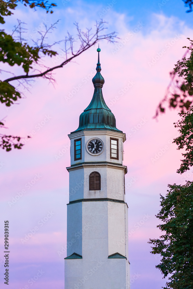 Clocktower in Kalemegdan fortress Beograd - Serbia