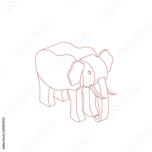 icon illustration of the elephant