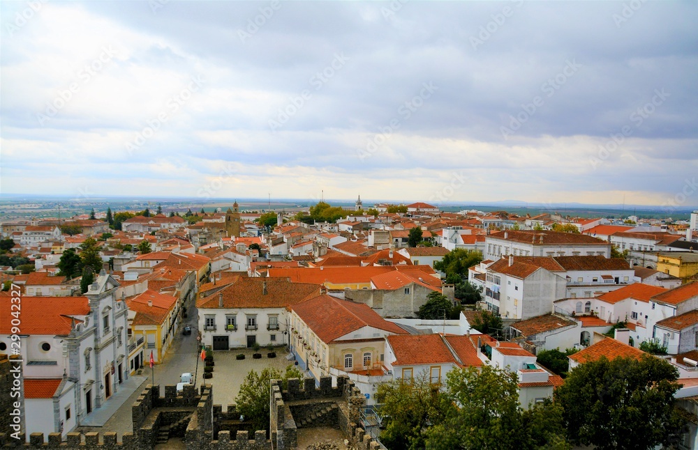 Beja city in Portugal seen from above 27.Oct.2019