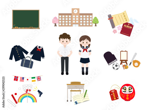 学校 学生素材集1