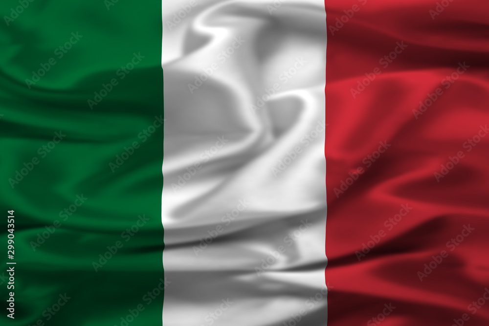 Bandiera italiana Stock Illustration