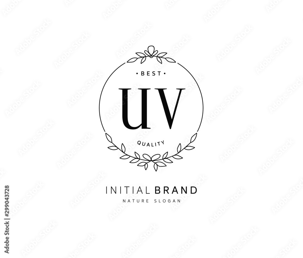 U V UV Beauty vector initial logo, handwriting logo of initial signature, wedding, fashion, jewerly, boutique, floral and botanical with creative template for any company or business. U V UV Beauty vector initial logo, handwriting logo of initial signature, wedding, fashion, jewerly, boutique, floral and botanical with creative template for any company or business.
