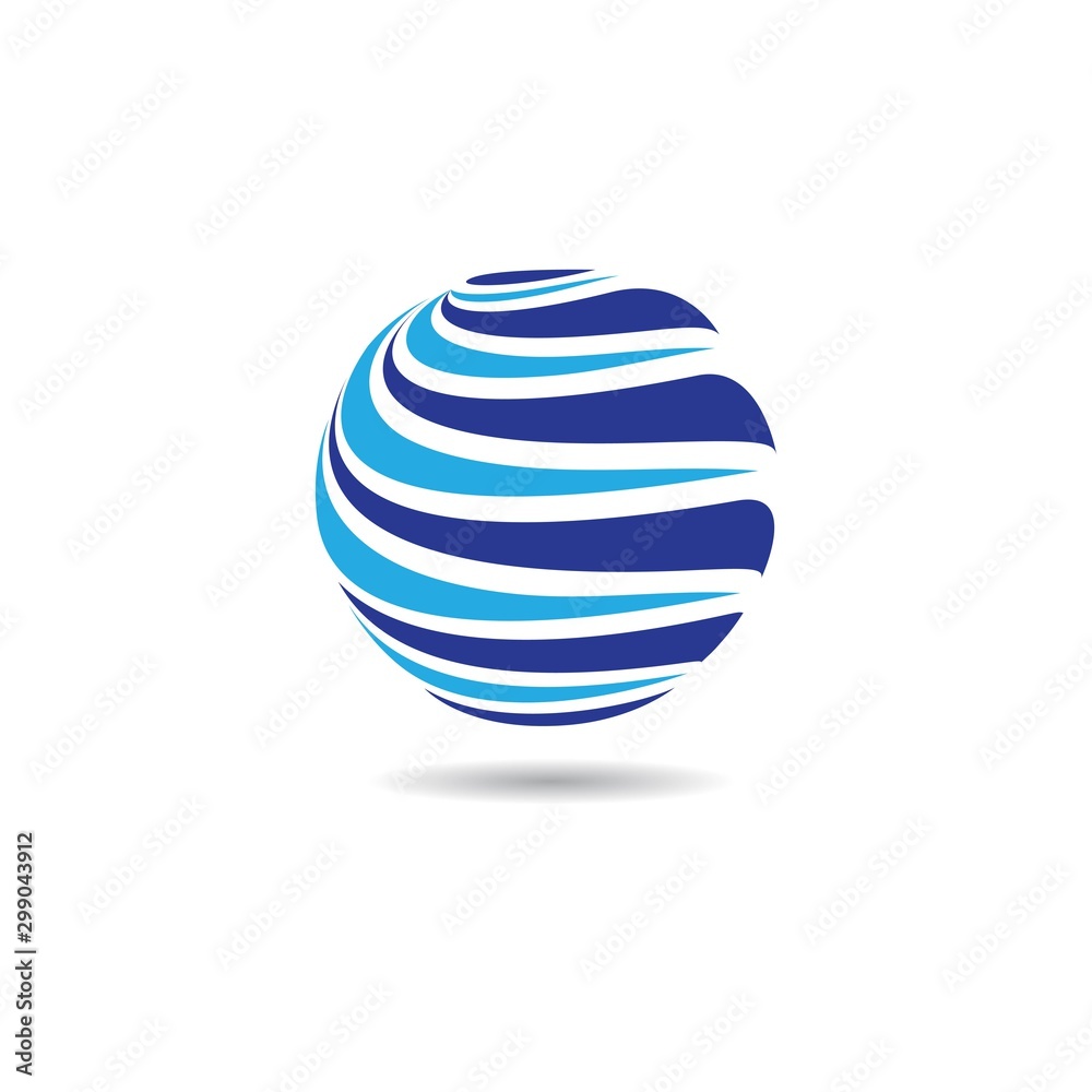 Global logo template vector icon Global logo template vector icon