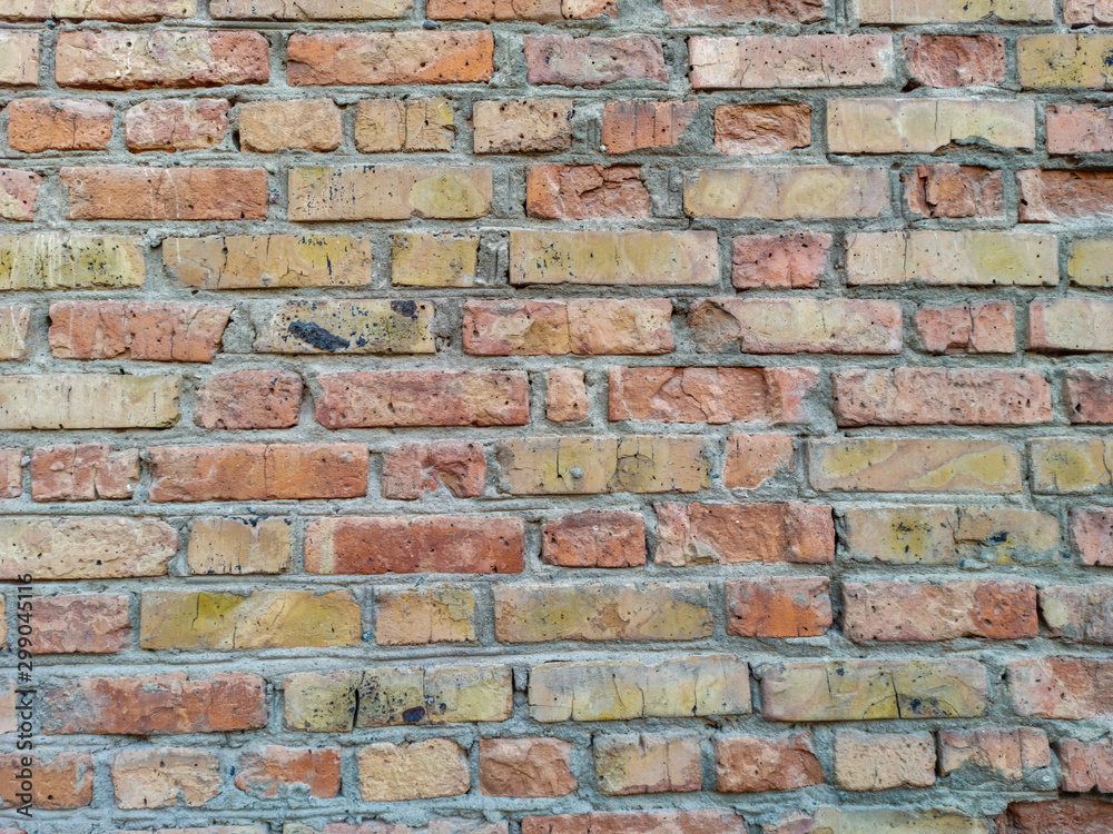 Obraz premium Brick wall. Brown. Natural background. brick and clay texture