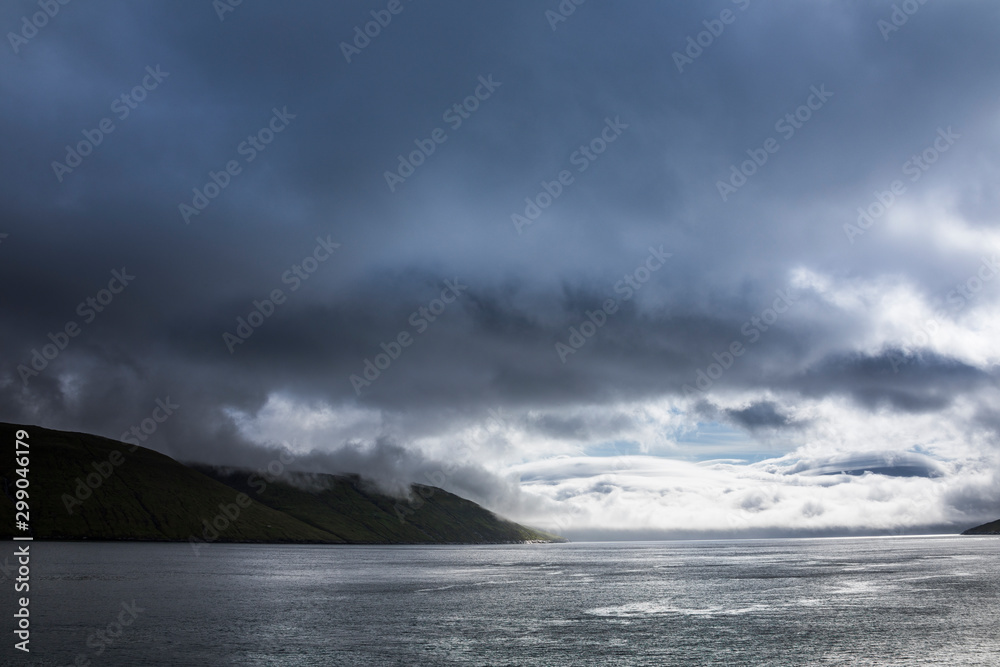 Naklejka premium Färöer - Inseln im Nordatlantik