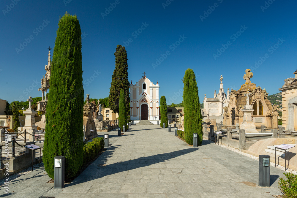Obraz premium old spanish cemetery in lloret de mar