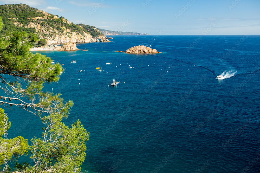 Mediterranean sea landscape