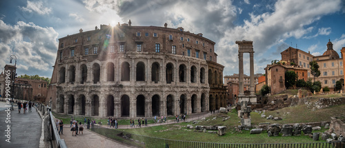 Theater of Marcello in ancient Rome, Italy photo