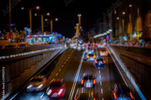 night traffic in vienna 