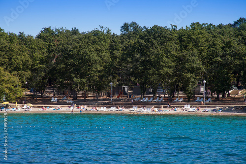  The beach of Njivice, island of Krk, Croatia, Kvarner Bay, Adriatic Sea, Croatia
