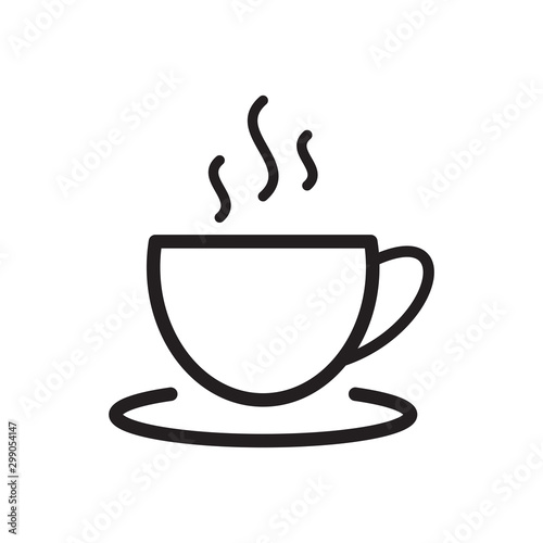 Coffee glass icon vector design template