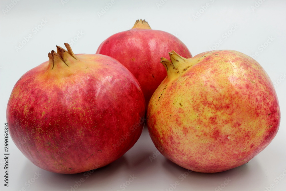 pomegranate isolated on white background pomegranate isolated on white background