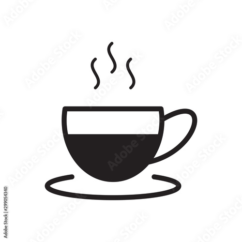 Coffee glass icon vector design template