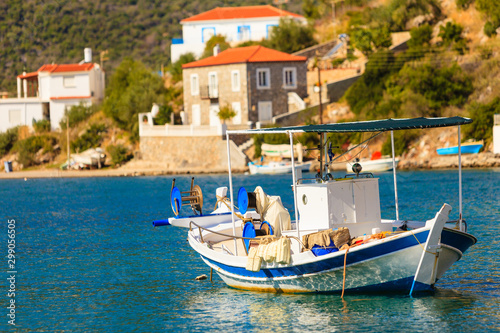 Fishing boat in greek marina