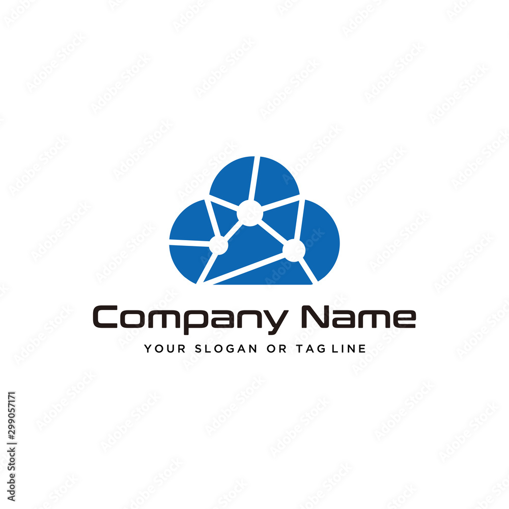 cloud technology logo design modern vector template cloud technology logo design modern vector template
