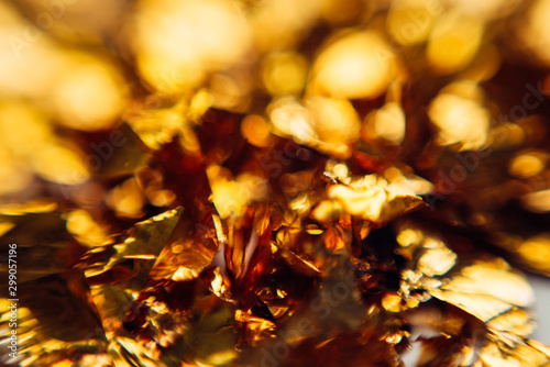Abstract golden background. Decorative gold for patination, blurred image. © Игорь Дзюин