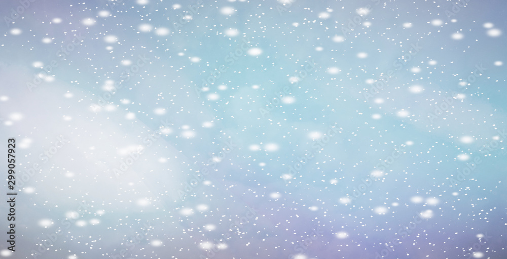 Abstract Winter background abstract bokeh