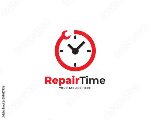 repair time design logo template vector