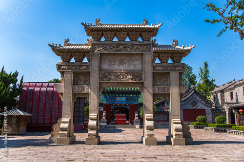 Taierzhuang is located in Zaozhuang in Shandong, is the largest water town in China. Historically, it was an important hub along the Grand Canal, China. photo