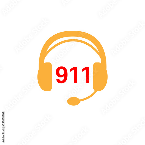 911 icon. 911 symbol design. Stock - Vector illustration can be used for web.