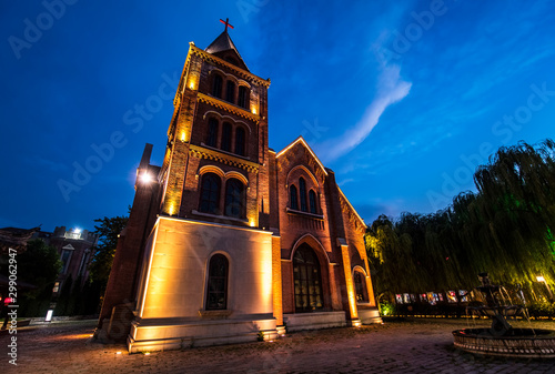 Taierzhuang is located in Zaozhuang in Shandong, is the largest water town in China. Historically, it was an important hub along the Grand Canal, China. photo