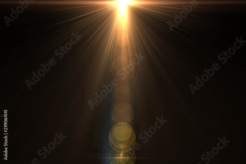 Fototapeta Naklejka Na Ścianę i Meble -  Abstract of sun with flare. natural background with lights and sunshine wallpaper