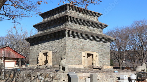 Bunhwangsa, stone tower, Korea Cultural Heritage , Gyeongju photo