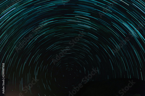 star trail abstract background