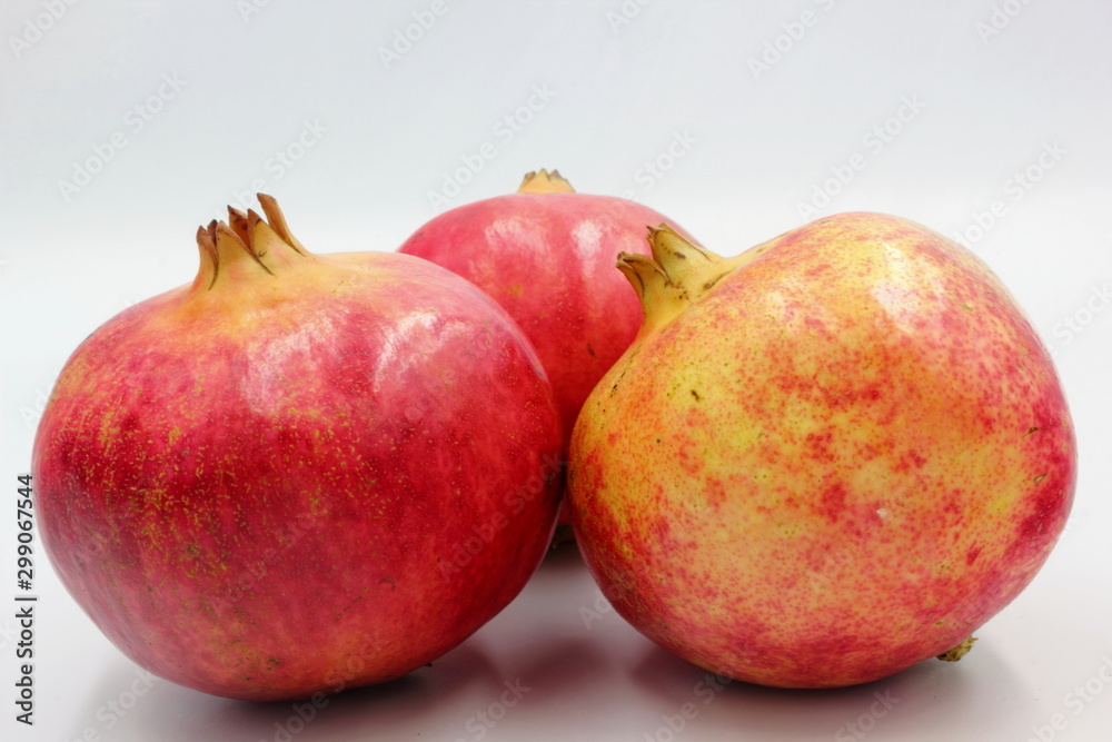 pomegranate isolated on white background