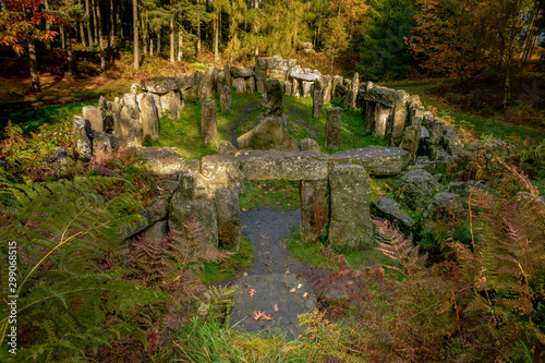 Slika na platnu The Druid’s Temple was built by William Danby in the 1820s