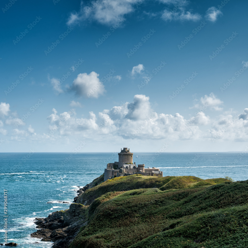 historic Fort La Latte Fortress on the Emerald Coast of France historic Fort La Latte Fortress on the Emerald Coast of France