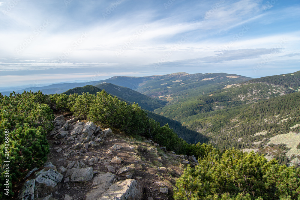 Karkonosze Mountains (Kozi hrbety), Czech Republic, Karkonosze National Park, Tourist Routes, Tourists, Trail