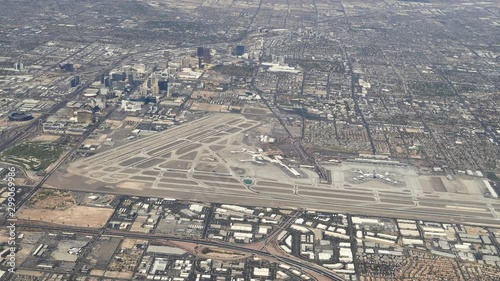 an aerial view of mccarran airport in las vegas, nevada